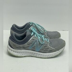 New Balance W420V3 Running Sneakers Silver Gray Light Blue Womens 8.5